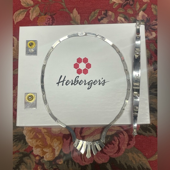 ❤️Beautiful Vintage 950 Red Jasper made in Mexico matching Jewelry Set - Picture 8 of 15